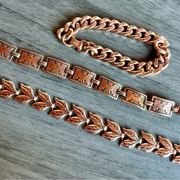 Copper Bracelet Set - Picture 2 of 7